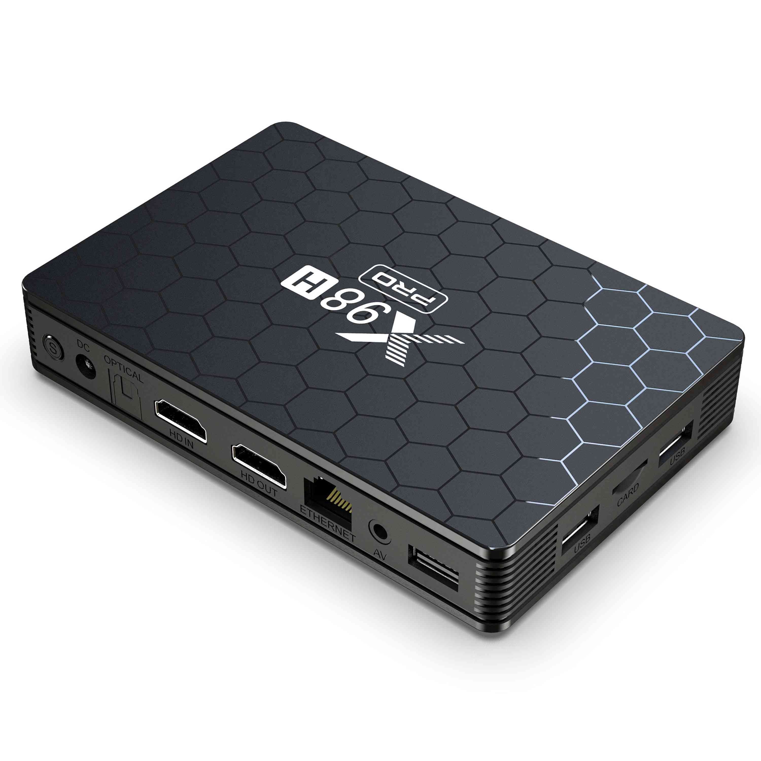 X98H Pro Smart TV Box Allwinner BT5 Android 12 2.4G 5.8G Dual Band WiFi6 1000M Ethernet Media Player 6K Video Output (4G 32G) X98H Pro Smart TV Box Allwinner BT5 Android 12 2.4G 5.8G Dual Band WiFi6 1000M Ethernet Media Player 6K Video Output (4G 32G)